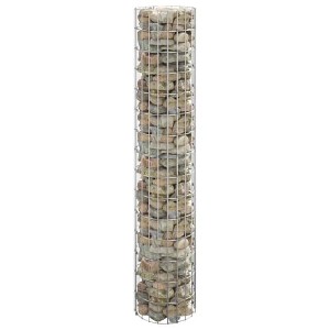 vidaXL Circular Gabion Pole Galvanized Steel Ã˜11.8"x59.1" - 1 of 4