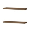 SEVOBAL Utility Storage Shelves Floating Wall Shelf with Sturdy Support for Living Room Bedroom or Office, Mahogany, 9.8"*31.5"*1.5" - 2 of 4