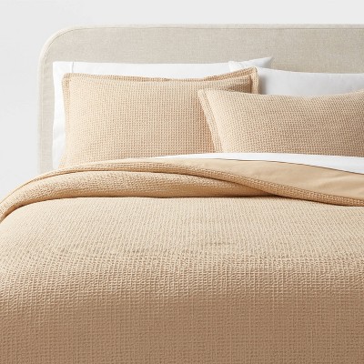 Washed Waffle Weave Duvet Cover and Sham Set - Threshold™
