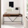 MH London Bilbao 22" Solid Wood and Metal  Base Writing Desk - 4 of 4