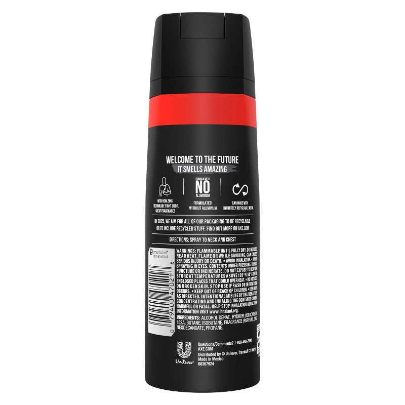 Axe Black Deodorant Body Spray - Floral/Woodsy/Fresh/Fruity/Cedar Scent - 5.1oz, 4 of 7