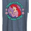Women's - Disney Princess - Ariel Tangle Free Is The Way To Be Short Sleeve Graphic T-Shirt - 2 of 4