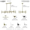 Livex Lighting Copenhagen 2 - Light Semi-Flush Mount in  Antique Brass - 4 of 4