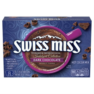 Swiss Miss Indulgent Collection Dark Chocolate Sensation Hot Cocoa Mix - 8ct
