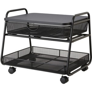 Safco Machine Stand Under-Desk Mobile 21"x16"x17-1/2" Black 5208BL - 1 of 1
