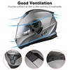 AHR Modular Full Face Motorcycle Helmet Flip up Dual Visor Motocross DOT S/M/L/XL/XXL - 2 of 4