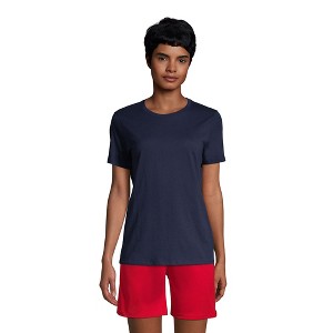 Lands' End School Uniform Women's Short Sleeve Feminine Fit Essential T-shirt - 1 of 4