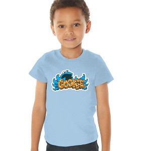 Toddler Boys' Sesame Street Cookie Monster Simple Graffiti Tag T