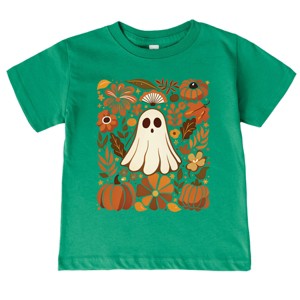 Ghost Floral Collage - Youth Short Sleeve Graphic T-Shirt and Toddler Short Sleeve Graphic T-Shirt - 1 of 3