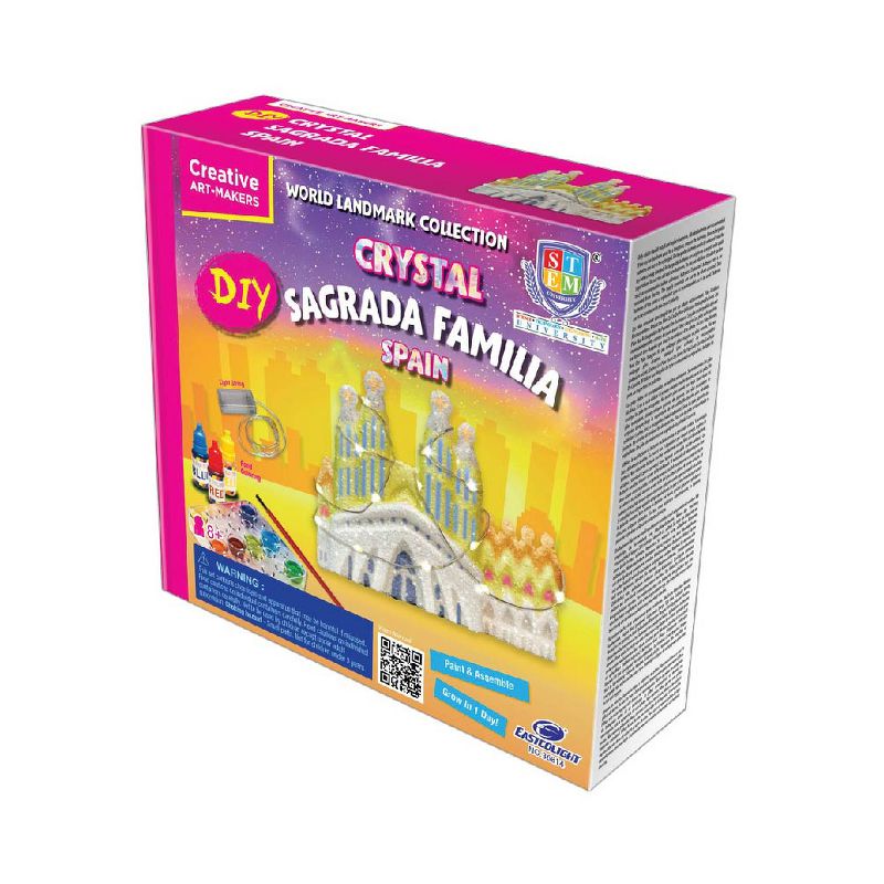 Eastcolight Crystal Growing Kit of World Landmark Collection - Sagrada Familia (Spain), Grow Crystal Science Experiments Toys for Kids, 1 of 4