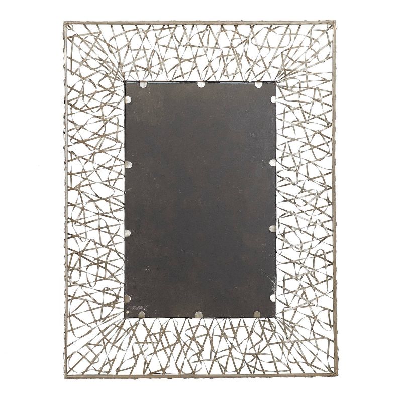 Metal Ribbon Wall Mirror Silver - Olivia &#38; May, 4 of 11