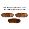 Libbey Acaciawood Flat Round Wood Server Cake Stand with Glass Dome - 3 of 4