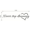 Unique Bargains Home PVC Letter Pattern Removable DIY Wall Art Decal 22.4" x 6.5" 1 Pc - 4 of 4