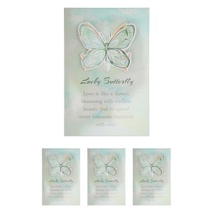 Unique Bargains Greeting Cards Butterfly Pattern for All Occasion 4 Pcs - 1 of 4