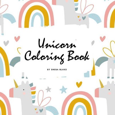 Unicorn Coloring Book for Children (8.5x8.5 Coloring Book / Activity Book) - (Unicorn Coloring Books) by  Sheba Blake (Paperback)