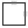 Amanti Art Grace Brushed Metallic Black Narrow Framed Magnetic Dry Erase Board - 4 of 4