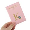 Unique Bargains Durable Letter Pattern Passport Holder 1 Pc - 3 of 4