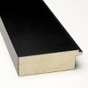 43" x 32" Non-Beveled Corvino Wood Bathroom Wall Mirror Black - Amanti Art: Modern Rectangle, Wall Mount, Wood Frame - 2 of 4