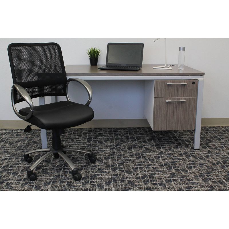 Mesh Back with Pewter Finish Task Chair Black - Boss Office Products, 4 of 7