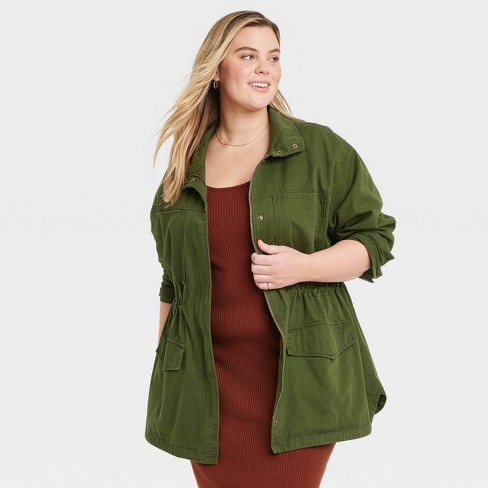 Women's Utility Field Jacket - Universal Thread™ Green 4x : Target