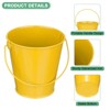 Unique Bargains Garden Galvanized Versatile Durable Bucket with Handle 6 Pcs - 2 of 4