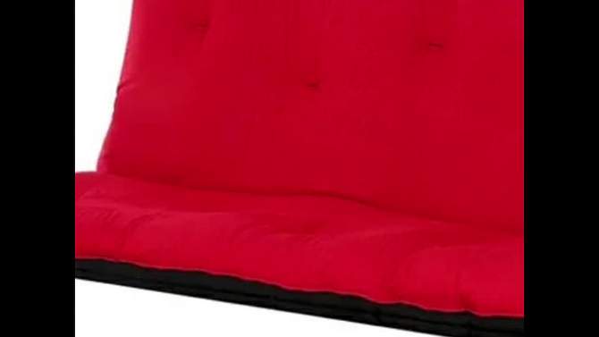 74&#34; Nabila Sofa Red/Black - Acme Furniture, 2 of 10, play video