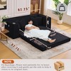 Sapphtopaz 82.25" 2-in-1 Couches for Living Room Convertible Sofa Bed Pull Out Sleeper Couch with 5 Pillows&Cup Holders Couch Bed for Bedroom - 2 of 4