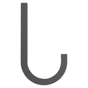 National Hardware Reed Medium Matte Black Black Steel 4 in. L Hook 60 lb 1 pk - 1 of 1