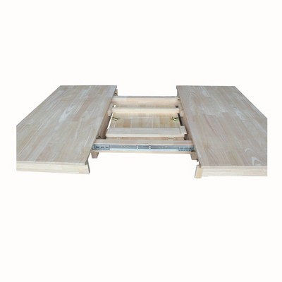 Java Butterfly Leaf Extendable Unfinished Wood Dining Table