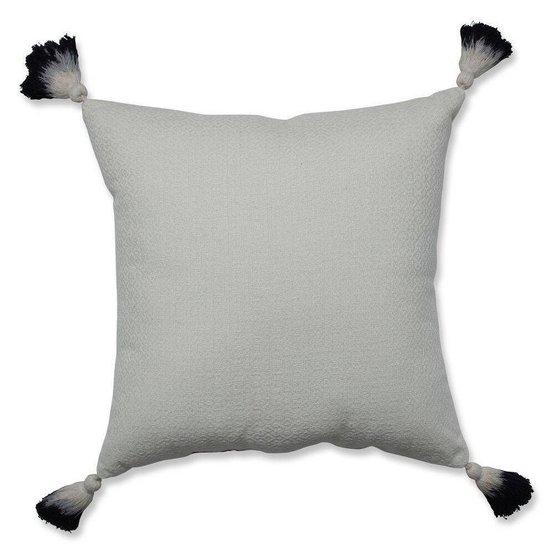 Linear Diamond Square Throw Pillow Black/White - Pillow Perfect, 4 of 7
