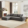 Modular Sectional Sofa Set, Modern Minimalist Style L-Shape Fabric Couch, Free Combination Upholstered Sleeper Sofa For Living Room, Bedroom, Salon - 2 of 4