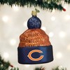 Old World Christmas Blown Glass Ornament for Christmas Tree, Chicago Bears Beanie - 2 of 3