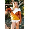I am a Fashion junky BiBi Color Block Geometric Sweater - 2 of 4