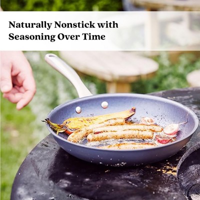 Alva 11" Black Carbon Steel Nonstick Frying Pan Skillet