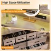 8 Drawer Dresser for Bedroom with LED Lights & Charging Station, Modern Chest of Drawers with Open Storage, TV Stand for Living Room - 4 of 4