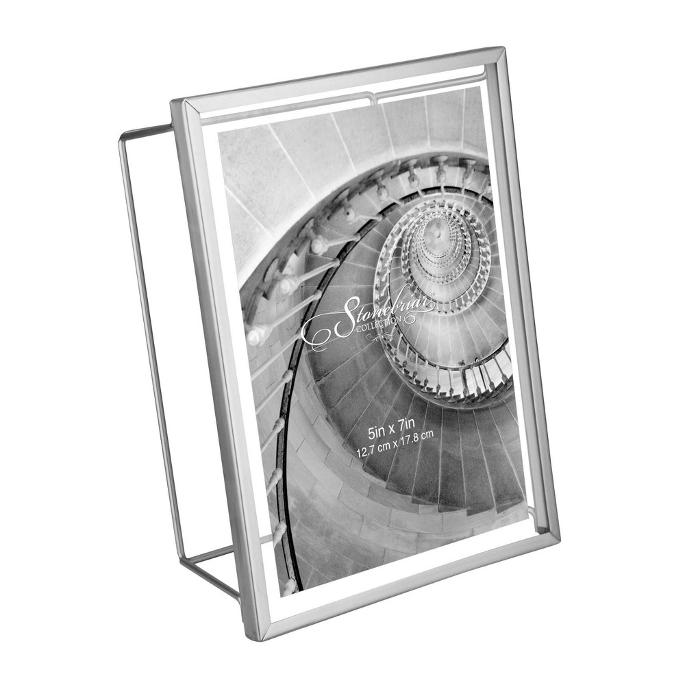 Photos - Photo Frame / Album 5" x 7" Wire Frame Metallic Silver - Stonebriar Collection