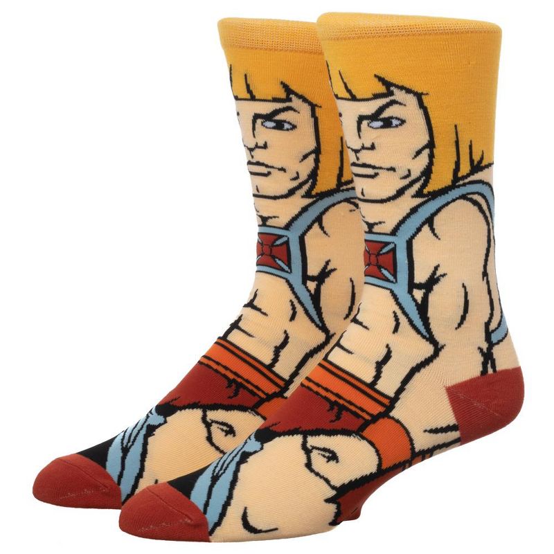 He-Man Masters of the Universe Casual 360 Character Crew Socks for Men, 1 of 4