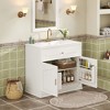 NicBex 36" Luxurious Bathroom Vanity with Ceramic Sink,Freestanding Storage Cabinet Combo with 2 Doors,No Faucet Included - 4 of 4