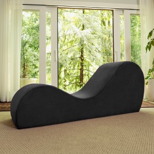 Avana Sleek Chaise Lounge for Yoga - Made in The USA - Great for Stretching, Relaxation, Exercise & More, 60D x 18W x 26H Inch, Light Grey - 1 of 4