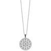 Black Bow Jewelry 1/5 Cttw Black Diamond 31mm Circle Heart Necklace in Sterling Silver - 2 of 4