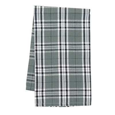 C&F Home Max Plaid Gray Woven Plaid Woven Cotton Kitchen Towel