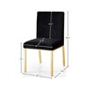 Meridian Furniture,Opal Velvet Dining Chair, Set of 2 - 4 of 4