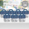 Big Dot of Happiness Navy Stripes - DIY Simple Party Clear Goodie Favor Bag Labels - Candy Bags with Toppers - Set of 24 - 2 of 4