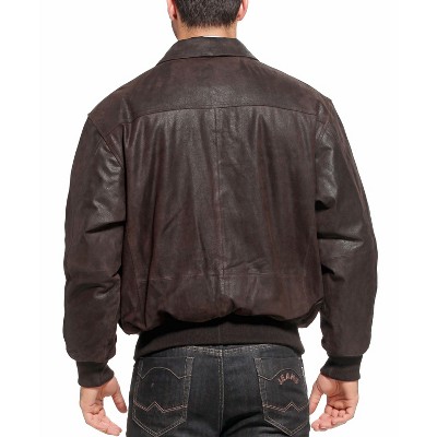 Landing Leathers Men's A-2 Distressed Leather Flight Bomber Jacket X-Large — фото 5