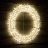 32"H Sullivans Christmas Large Lighted Silver Wreath, Indoor Christmas Decor - 3 of 4