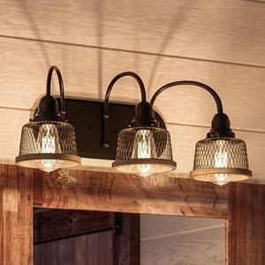 Urban Ambiance Luxury Vintage Bathroom Vanity Light,  8.375"H x 23.375"W,  Olde Bronze Finish, UHP2723 - 1 of 4