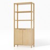 Oak 2-Door 6-Shelf Display Cabinet - 2 of 4