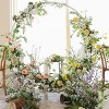 Artloge Large Heavy Duty Round Wedding Arch Double Layer Metal Backdrop Stand with Thickend Square Tubes for Wedding Garden Outdoor Party Decoration - 2 of 4