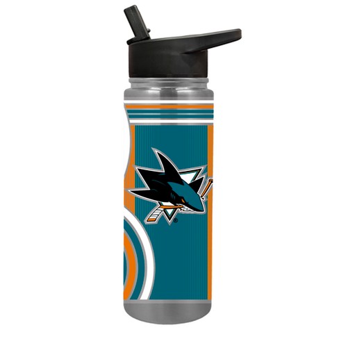 NHL San Jose Sharks Ice 24 oz Stainless Steel Water Bottle with lid
