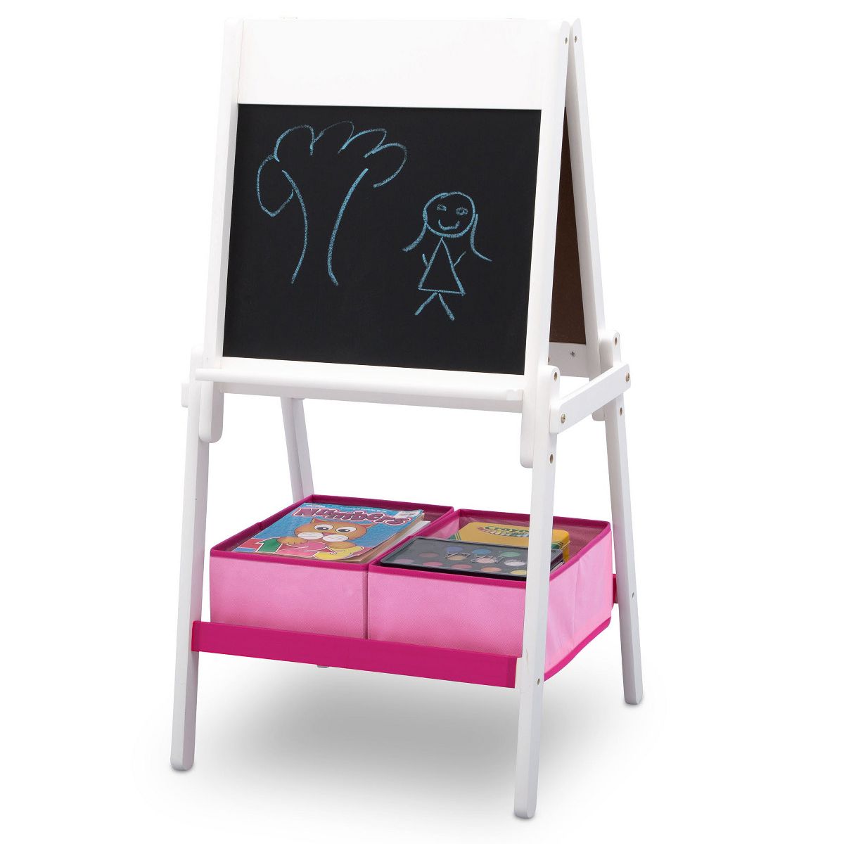 Delta Children MySize Kids Double-Sided Easel with Storage - thumbnail 6